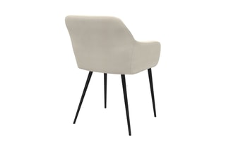 $2 chaises Ariana - Crème et noir