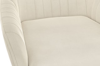 $2 chaises Ariana - Crème et noir