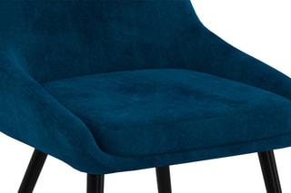 $2 chaises Olivia - Bleu et noir