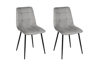 $2 chaises Linda - Gris clair