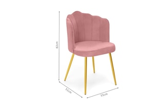 $2 chaises Arielle -  Rose