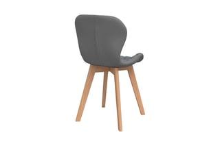 $2 chaises Gladys - Gris et naturel