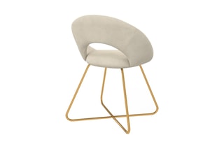 $2 chaises Malone - Crème et doré