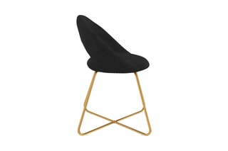 $2 chaises Malone - Noir et doré