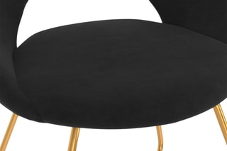 $2 chaises Malone - Noir et doré