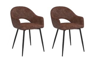 $2 chaises Rebecca - Marron