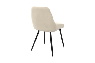 $2 chaises Olivia - Beige et noir