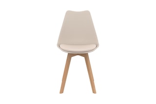 $2 chaises Nordia - Beige et naturel