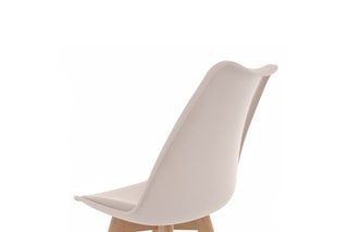 $2 chaises Nordia - Beige et naturel