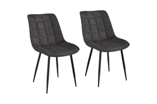 $2 chaises Melinda - Anthracite