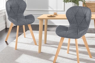 $2 chaises Gatsby - 
Gris et naturel