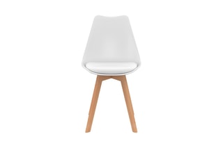 $2 chaises Nordia - Naturel et blanc