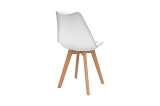 $2 chaises Nordia - Naturel et blanc