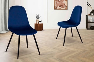 $2 chaises Sofia - Bleu cobalt