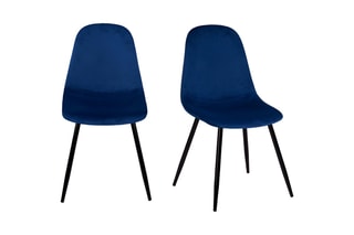 $2 chaises Sofia - Bleu cobalt