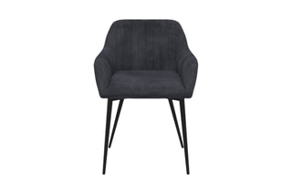 $2 chaises Ariana - Gris et noir