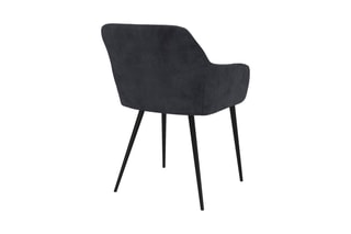 $2 chaises Ariana - Gris et noir