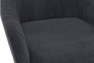 $2 chaises Ariana - Gris et noir