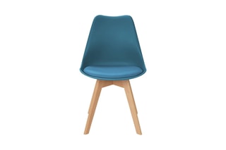 $2 chaises Suedia - Bleu canard et naturel
