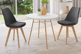 $2 chaises Nordia  Gris foncé