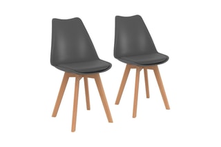 $2 chaises Nordia  Gris foncé
