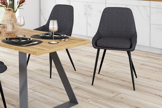 $2 chaises Ornella - Gris foncé