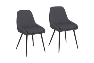$2 chaises Ornella - Gris foncé