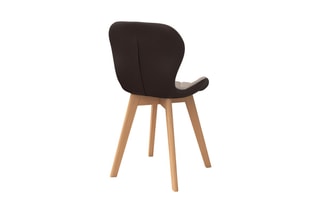 $2 chaises Gladys - Taupe et naturel