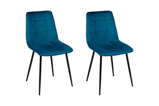 $2 chaises Linda - Bleu canard