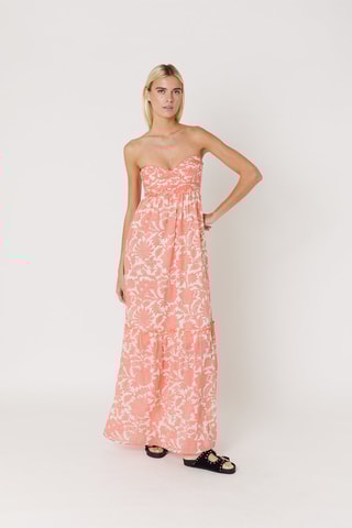 $Robe longue - Saumon