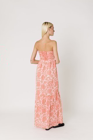 $Robe longue - Saumon