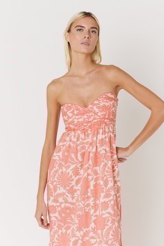 $Robe longue - Saumon