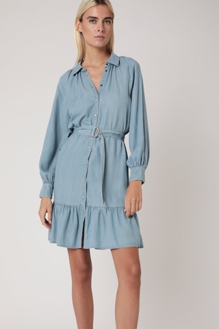 $Robe chemise - Bleu