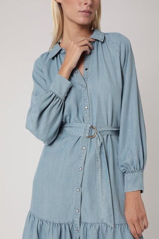 $Robe chemise - Bleu