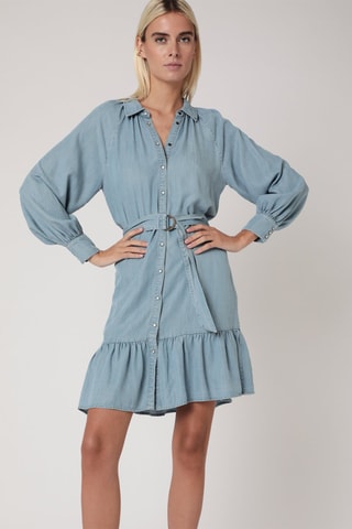 $Robe chemise - Bleu