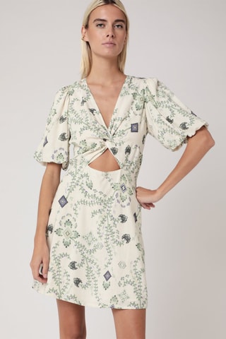 $Robe droite - Blanc