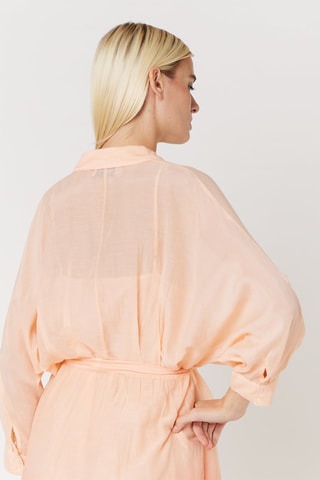$Robe midi - Saumon