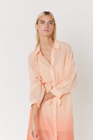 $Robe midi - Saumon