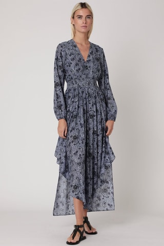 $Robe longue - Bleu