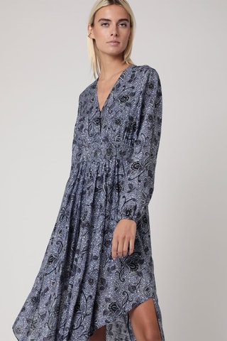 $Robe longue - Bleu