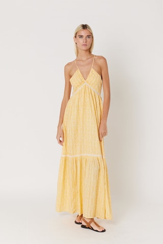 $Robe longue - Jaune