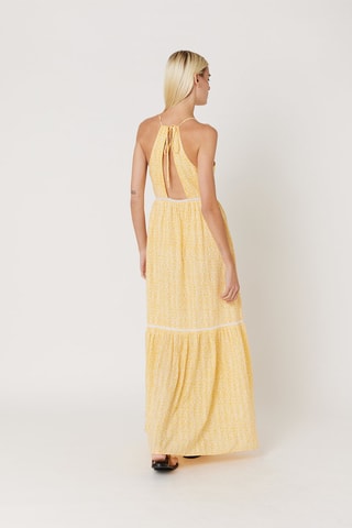 $Robe longue - Jaune
