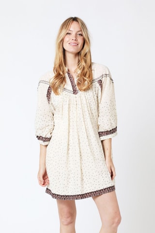 $Robe droite - Beige