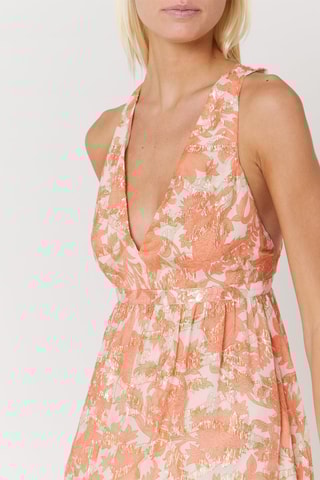 $Robe longue - Corail