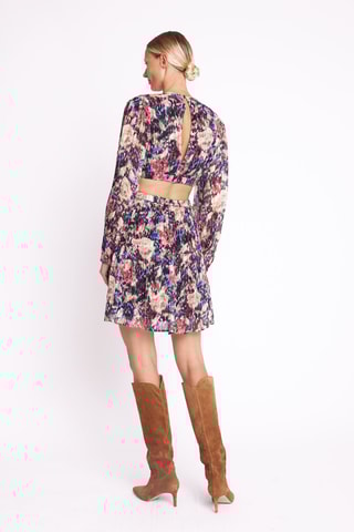 $Robe courte - Rose et bleu