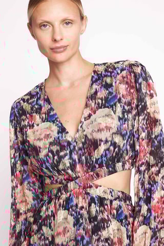 $Robe courte - Rose et bleu