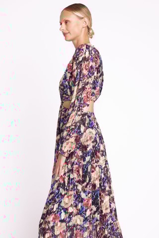 $Robe longue - Rose et bleu