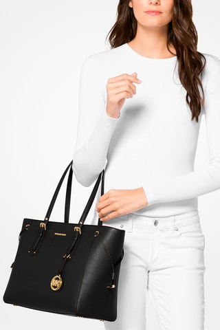 $Cabas en cuir - 
Noir
