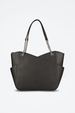$Sac porté épaule en cuir - Noir