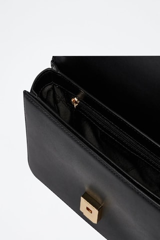 $Sac à main en cuir - Noir